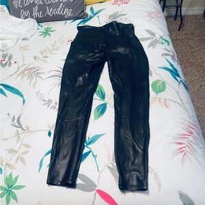Spanx Black Faux Leather Leggings
